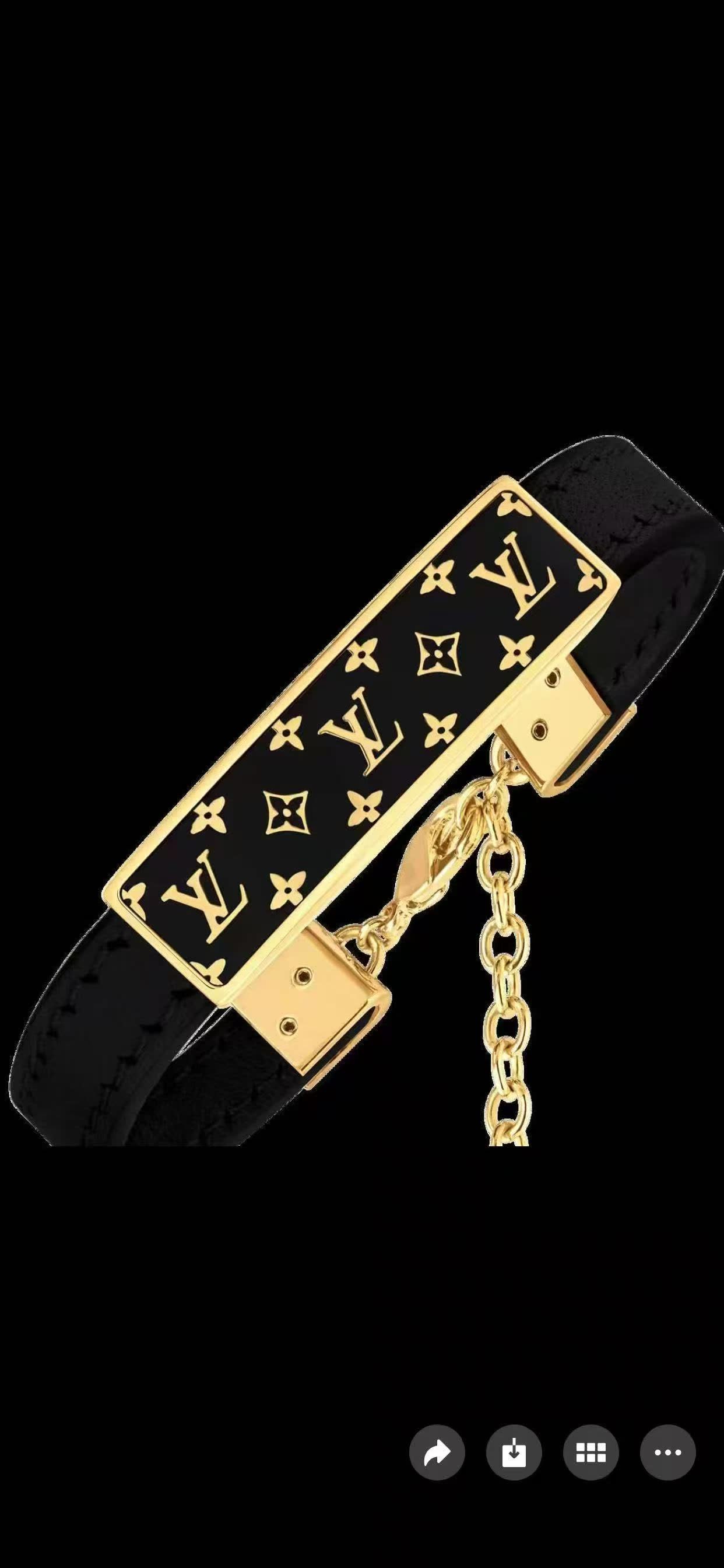 Louis Vuitton Monogram Leather Bracelet